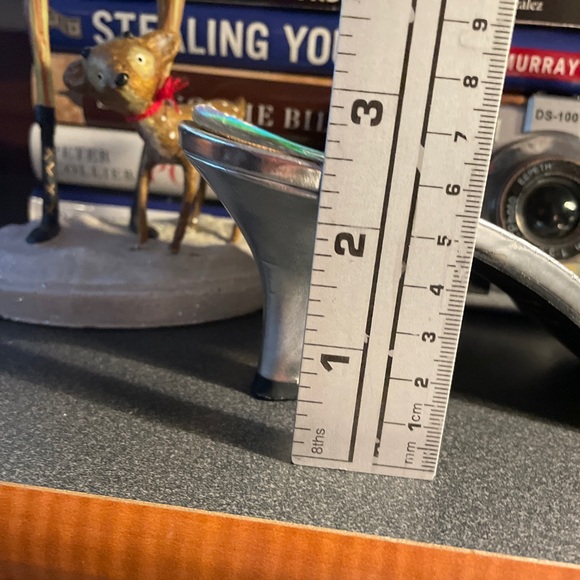 Iridescent Pin Up Slip On Retro Heels - Picture 7 of 7